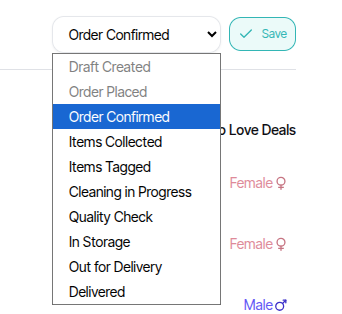 User portal screenshot
